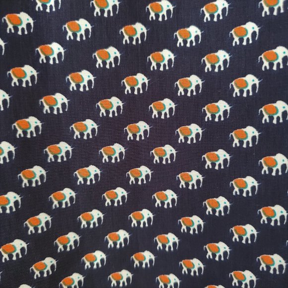 Anthropologie Tulle Elephant Print Tie Front Top - Picture 8 of 14